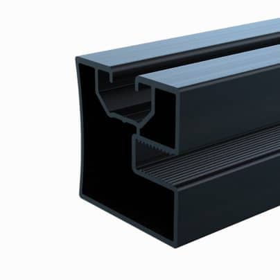 Blubase | Classic | Montagerail L=6500 - Zwart